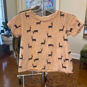 Rylee and Cru | Deer t-shirt | Size 6